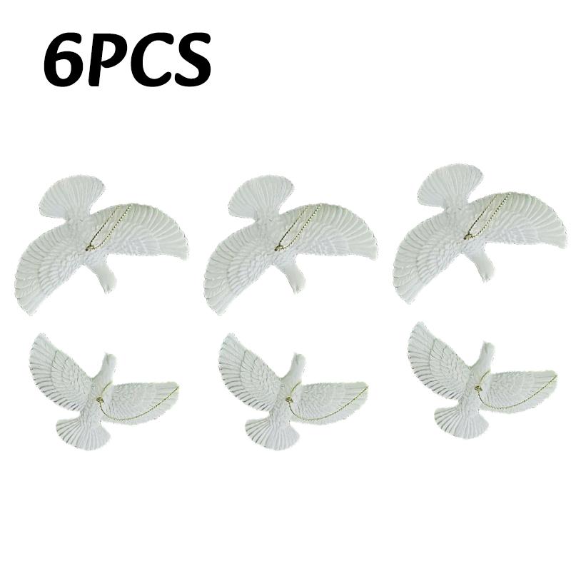 1-6 шт. Подвеска в виде голубей мира из смолы, Рождественское украшение, Фестивальный подарок «Голуби мира», Креативный декор для дома, двора, дружбы