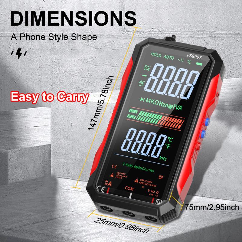 Easy to Read Easy to Operate Auto-ranging with 6000 Counts DMM Digital Multimeter Multi Tester with Voice Broadcast of Reading