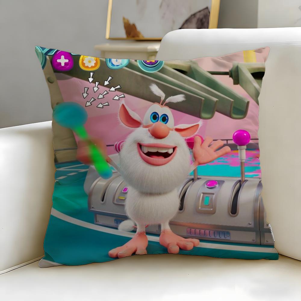 Trendy Bboobaew Cushion Cover Soft  EasyWash Pillow Case  Versatile for Couch Bed Travel and Office