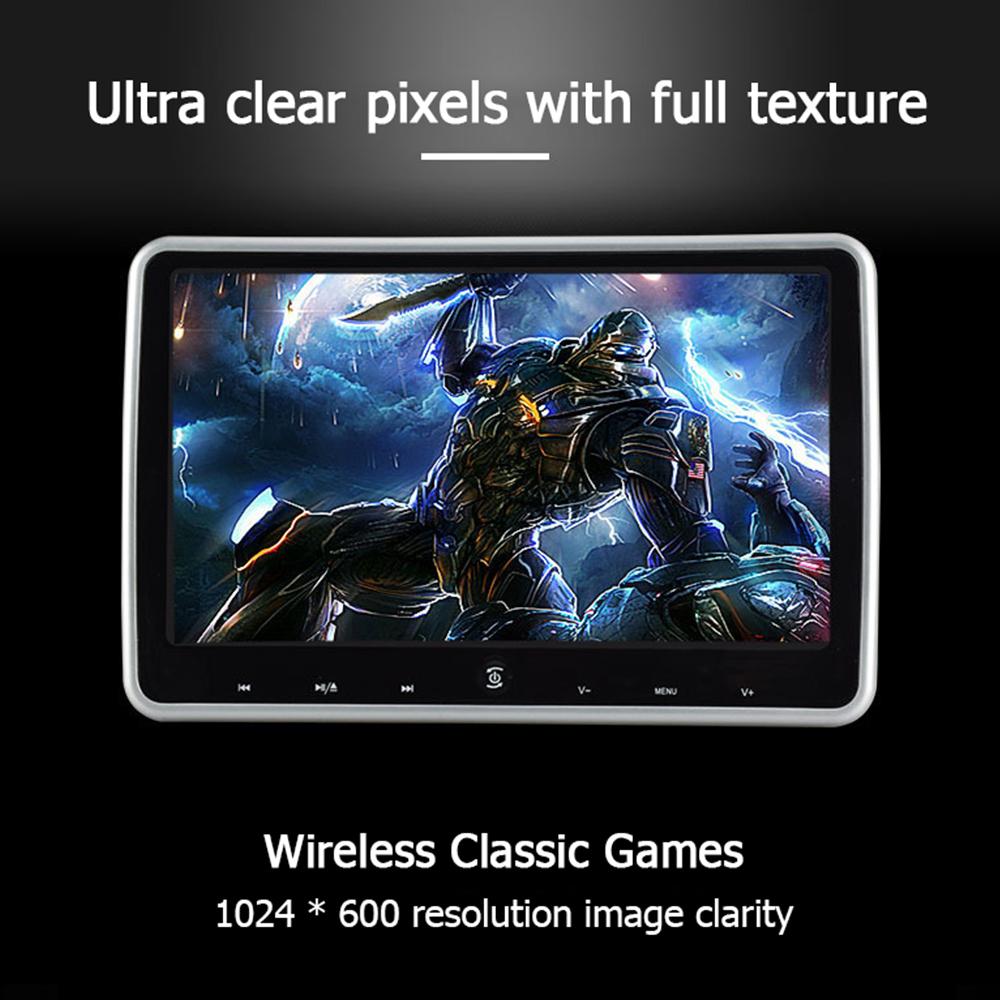 Ультратонкий ЖК-дисплей 10,1-дюймовый автомобильный монитор для подголовника AV-плеер Mirror Link FHD1080P Видеоэкран с USB/SD Мультимедиа