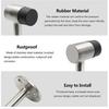 SCSYV 3 Inch / 75mm Heavy Duty Floor Stop, Door Stopper Stainless Steel Brushed Nickel - Pack of 1