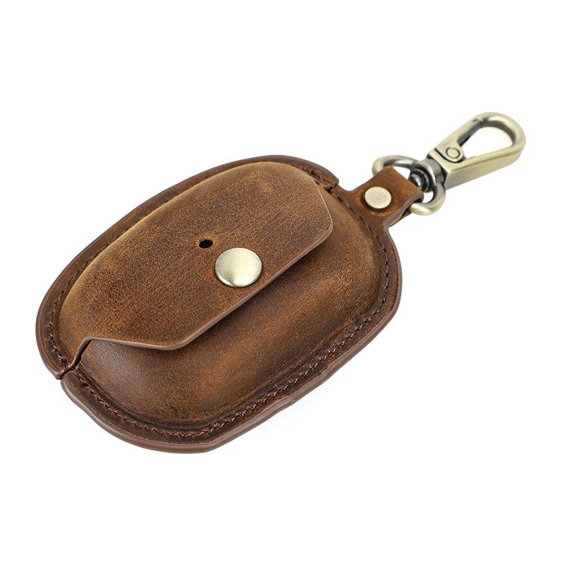 Чехол для наушников Sony WF-1000XM5 из натуральной кожи, противоударный, с крючком