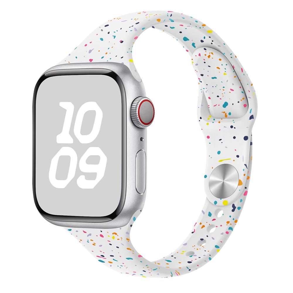 Оригинальный силиконовый ремешок для Apple Watch Band 44 мм 45 46 40 41 38 42 мм Correa Дышащий iwatch series 10 9 8 SE 7 6 Ultra 2 49 мм