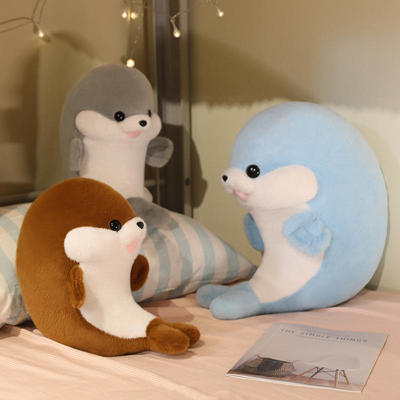 Cute Simulated Little Seal Plush Toy Doll Soft Cute Doll Doll Rag Doll Children Sleeping with Pillow Gift