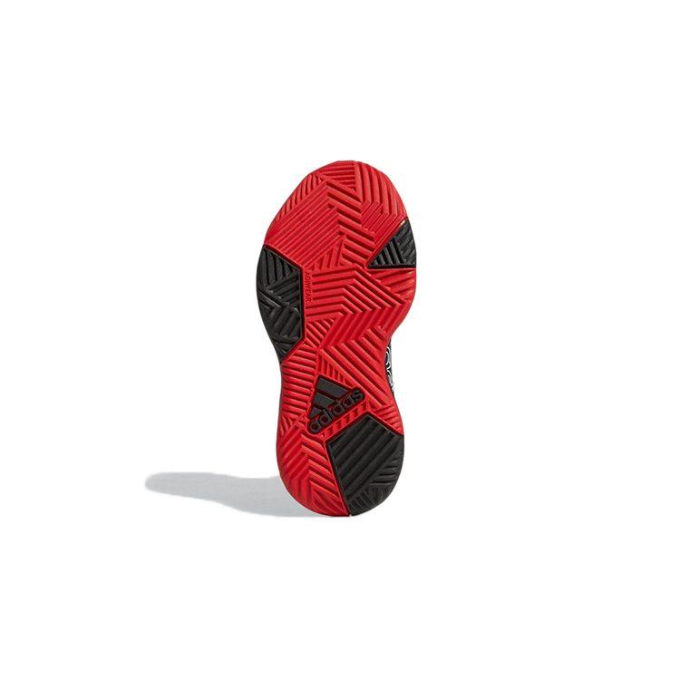 adidas OwnTheGame CNY K Износостойкие Средние Детские Баскетбольные Кроссовки Черно-Красные Детские GY0812