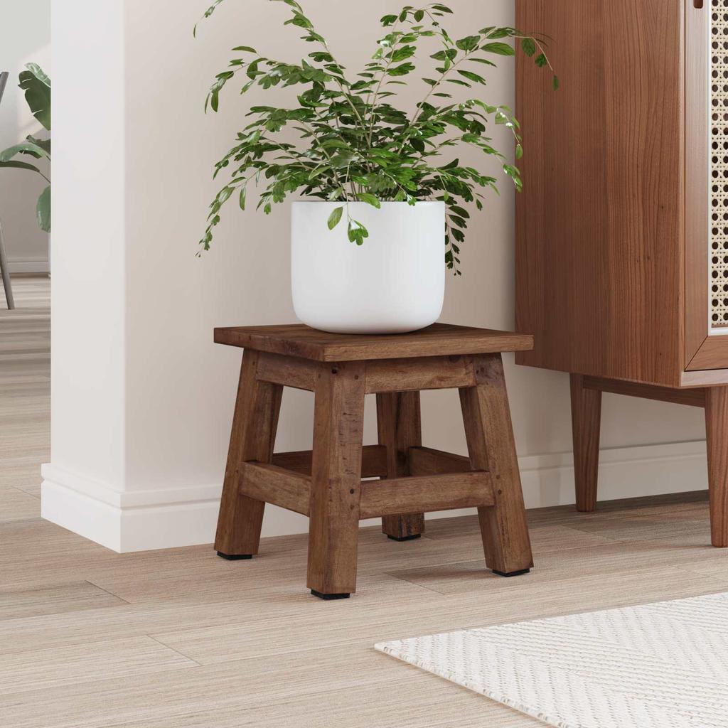 Natural Stool 26 x 26 x 26 cm Mahogany Wood
