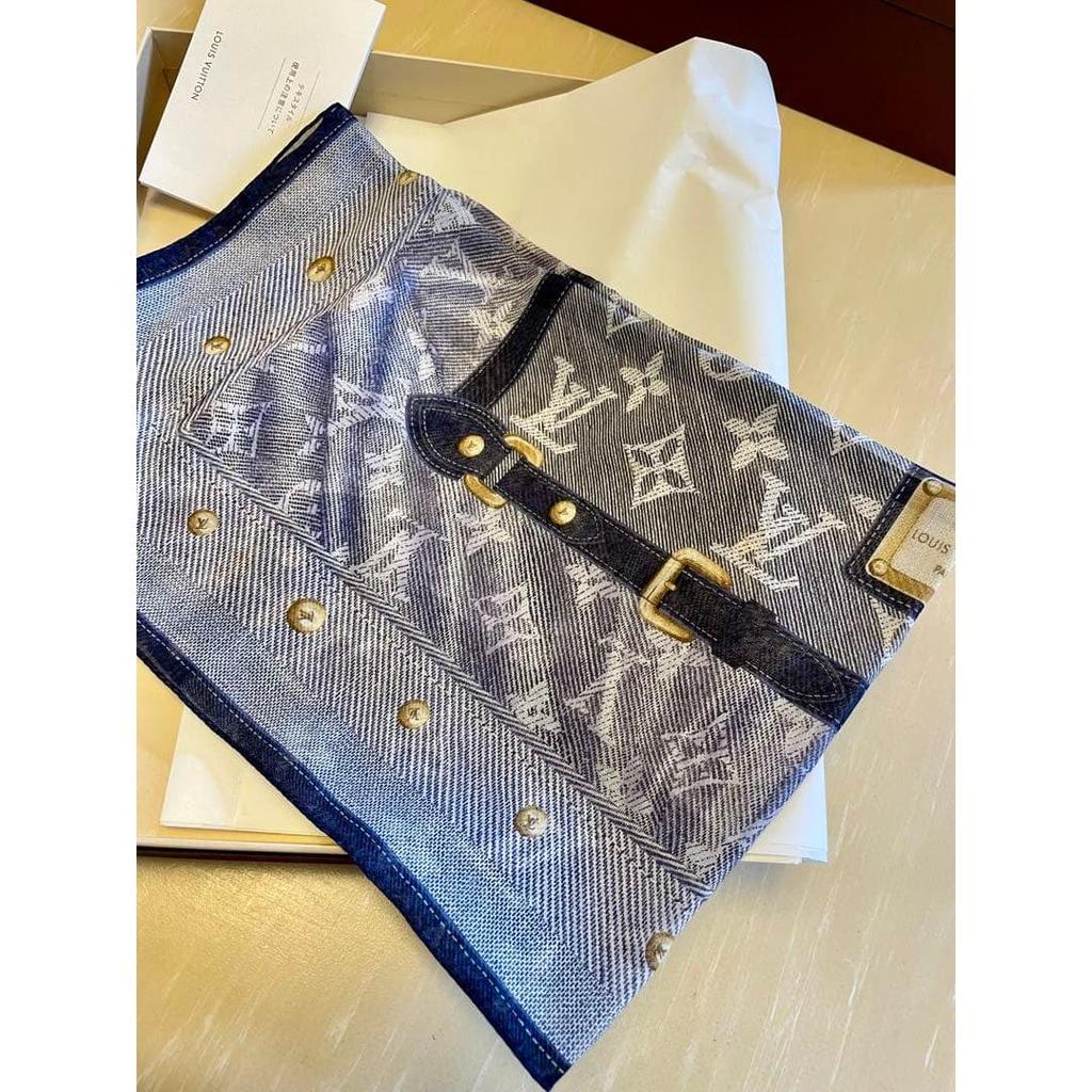 Used LOUIS VUITTON/Scarf/Pocket square *Cotton *Boxed