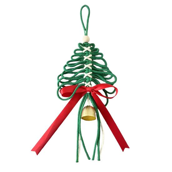 Рождественские украшения Рустикальные поделки в форме рождественской елки с золотыми