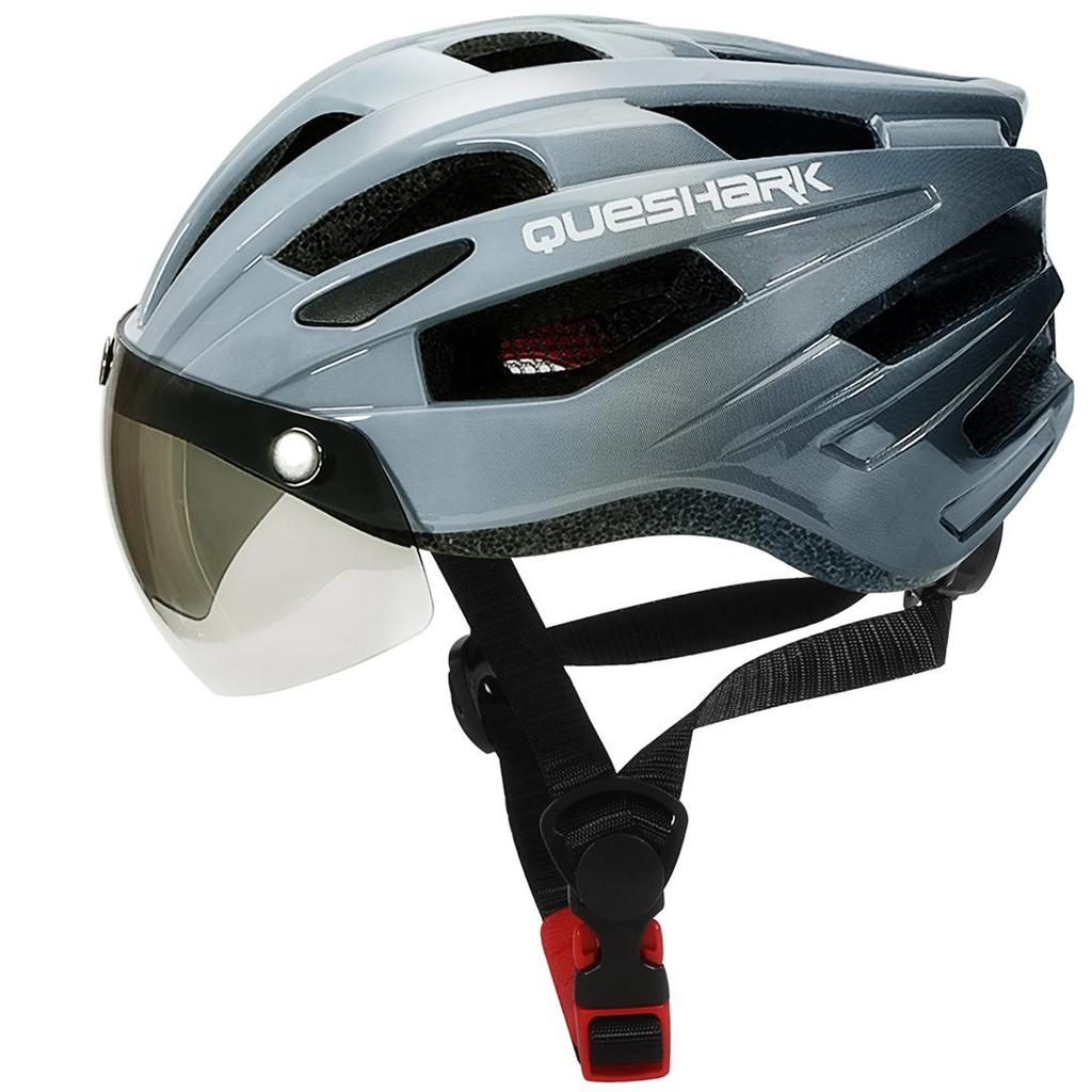Queshark Велосипедный шлем MTB Шоссейный велосипедный шлем Мотоциклетная защитная крышка со съемной линзой