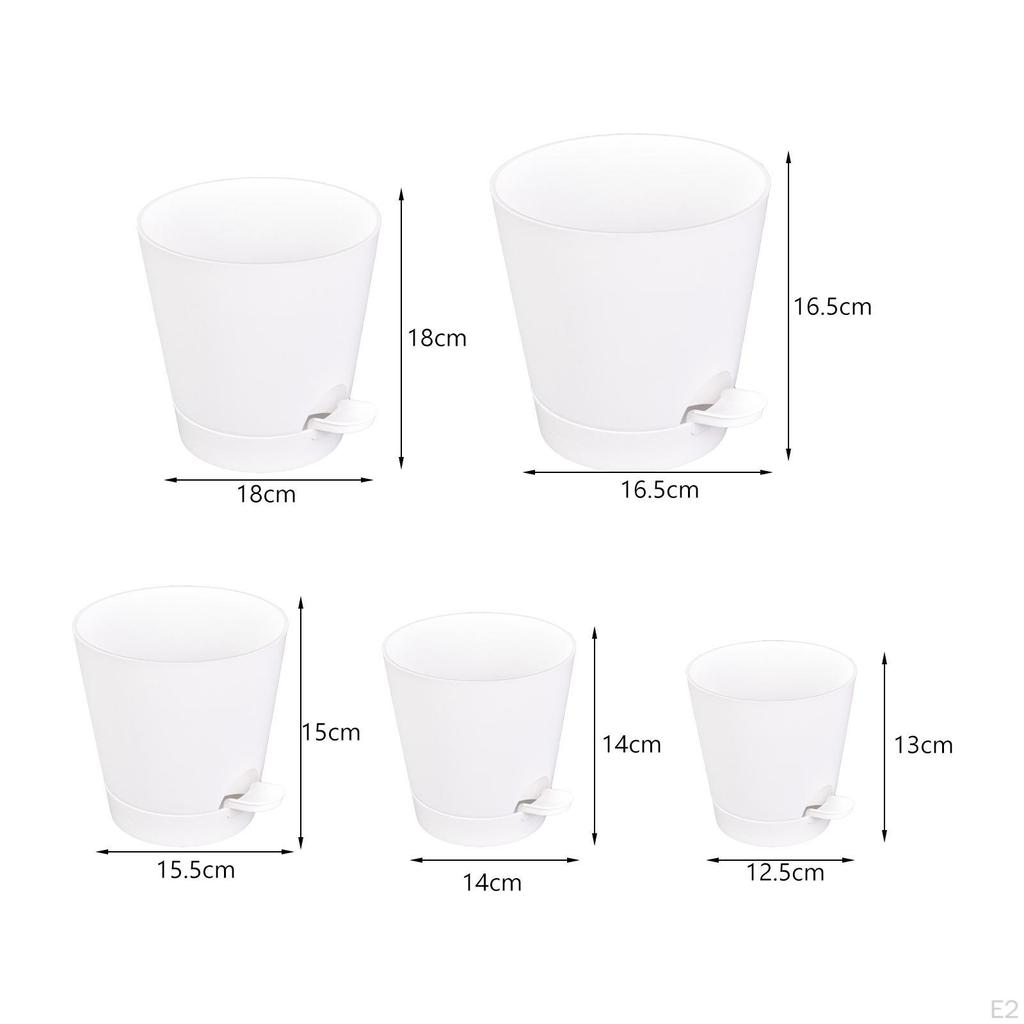 5 шт. самополивающиеся горшки для цветов ленивые люди садоводство белый цветок для балкона в помещении