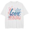 Streetwear Snowflake Graphic T-Shirt Cotton Unisex Tops Tees Summer Short Sleeves T Shirt