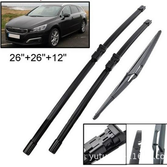 Комплект щеток стеклоочистителя Peugeot 508 SW MK1 2010-2018: Передние и задние 26" + 26" + 12"