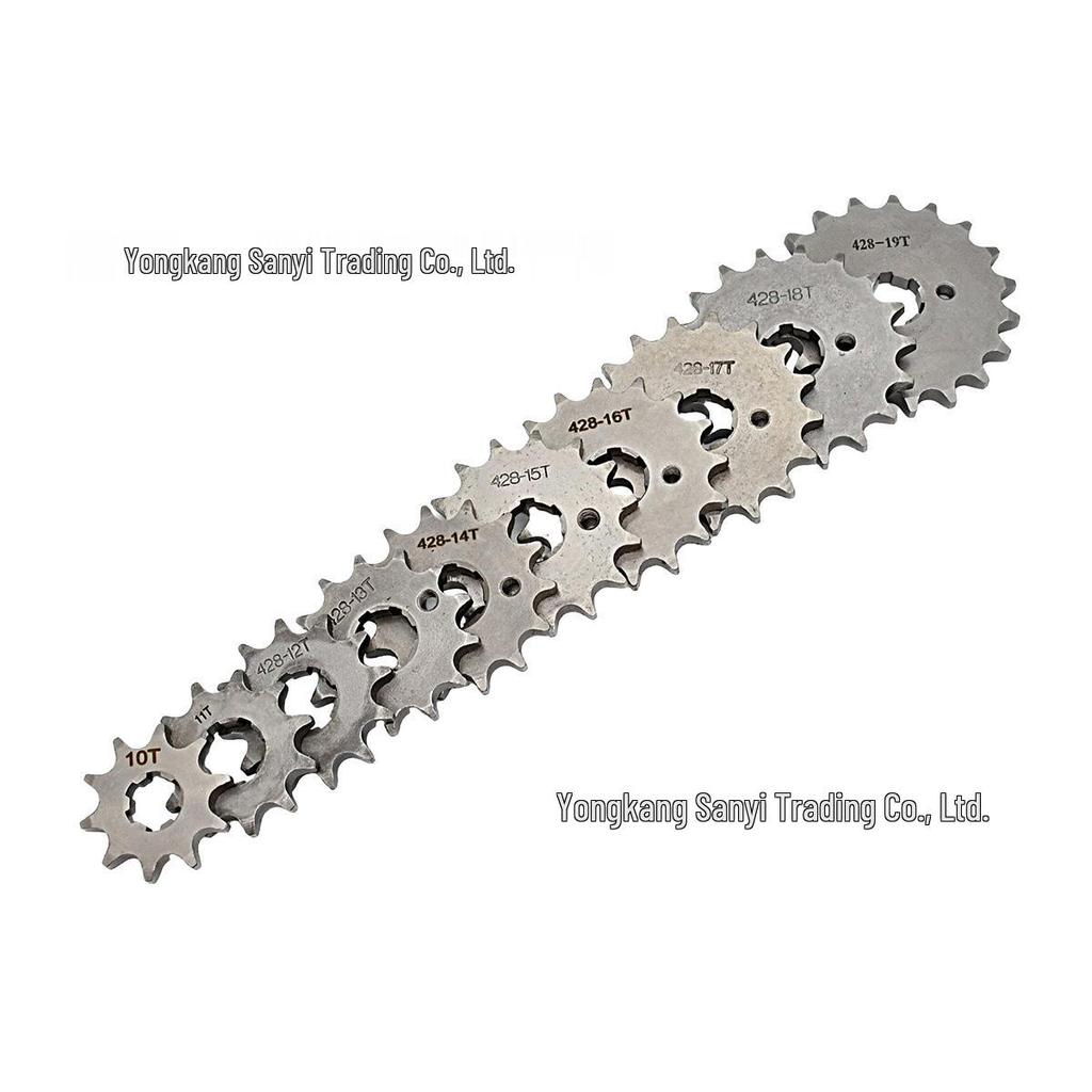 428 Type Motorcycle Engine Small Chain Sprocket, 10-19 Teeth Variable Speed Freewheel Modification Gear Parts