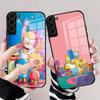 Чехол для телефона H-HomerS Семья Симпсонов для Samsung S25 Edge Ultra S23 S22 S21 S20 Ultra Plus S24 Fe A54 A53 A25 Стеклянная крышка