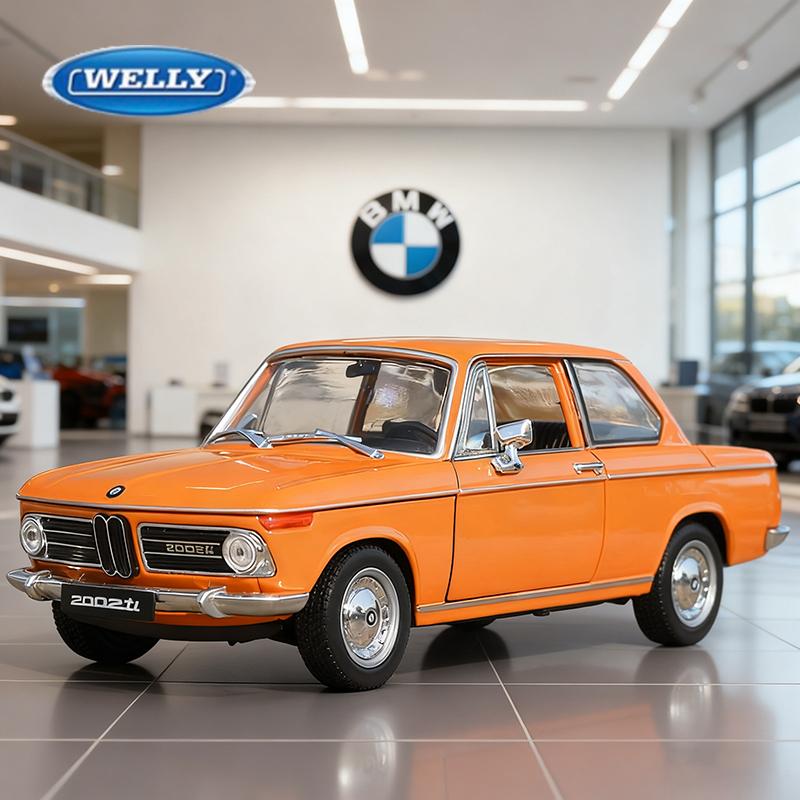 WELLY 1:24 BMW 2002Ti Alloy Car Diecasts & Toy Vehicles Car Model Miniature Scale Model Car Toy For Children