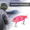 6CM/6.5G Multi-Jointed Fishing Lure with Double Hooks Realistic 2-Section Swimbait Plastic Artificial Bait Freshwater Saltwater Bass Trout Pike