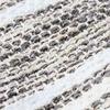 Tapis en coton lignes gris-blanc 190x290