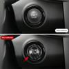 Для Renault megane 3 2 clio 4 2013 2014 2015 2016 2017 2018 Автомобильная наклейка из настоящего углеродного волокна Чехол для кнопки запуска/остановки двигателя Captur