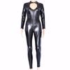Женское сексуальное модное черное нижнее белье Collant Femme, латексный кожаный комбинезон, маскарадный костюм, молния спереди и сзади, игрушки для взрослых для нее