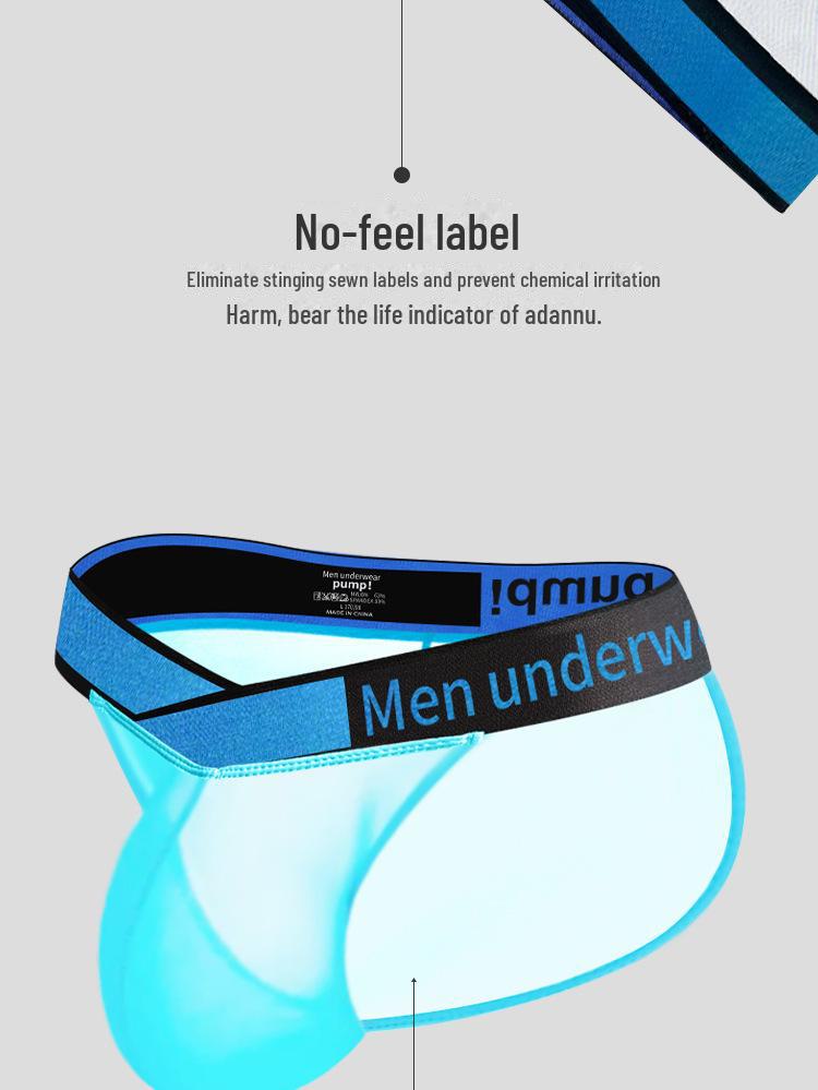 Мужские ультратонкие дышащие треугольные трусы и сексуальные полупрозрачные леггинсы