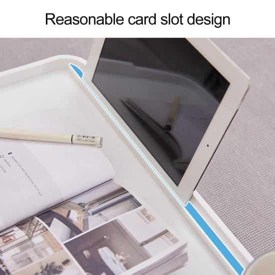 Folding Laptop Table with Non-slip Legs High Stability Strong Load-bearing Portable Collapsible Bed Table with Cup