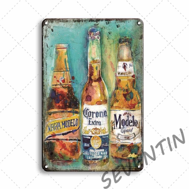 Виски, пиво, металлическая жестяная вывеска, винтажный домашний декор, ретро Бакарди, металлический плакат, знак, ирландский паб, кухня, кафе, ресторан, украшение