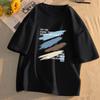 2024 Новая футболка с короткими рукавами для мужчин Ins Fashion Brand Европейский и американский стиль хип-хоп круглый вырез нижняя рубашка верхняя летняя