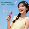 Portable Transparent Yellow Duck Fan with Silent Strong Winds & Seven-Color Lights