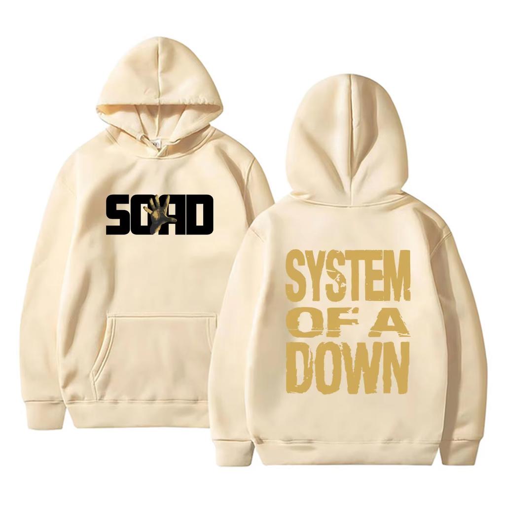 Hot Sale Rock Band System of A Down Tour 2026 Hoodie Men Women Gothic Punk Rock Pullover Hoodies Autumn Vintage Printed Sweatshirt
