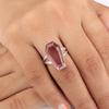 Natural Morganite Gemstone 925 Sterling Silver Jewelry Handmade Engagement Ring RR-47-9