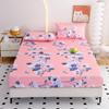 Red Flower Printed Bed Sheet Sets Queen/King Size Matrimonial Reactive Printed Fitted Bedsheets for Double Bed