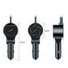 3 In 1 Car Charger Car Fast Charger Real-time Voltage Display Type-C Output Aluminum Alloy Material During Travels