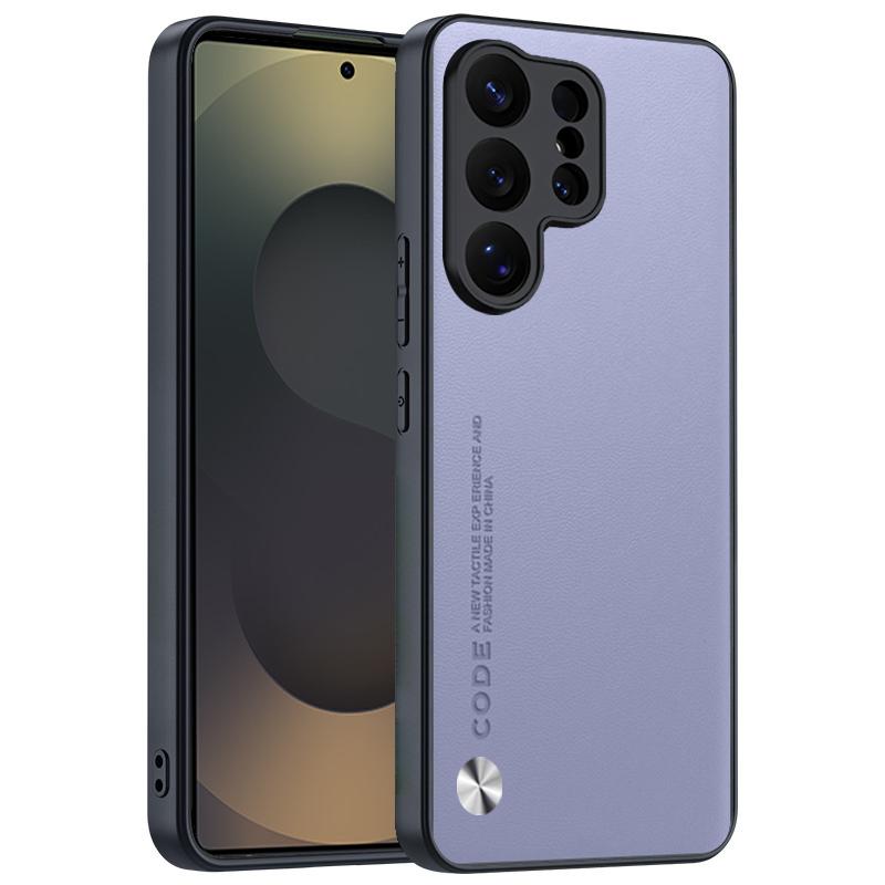 Ударопрочный чехол Funda для Samsung Galaxy S26 Ultra S25 S24 Plus, чехол-крышка, роскошная задняя крышка из ПУ-кожи, полная защита