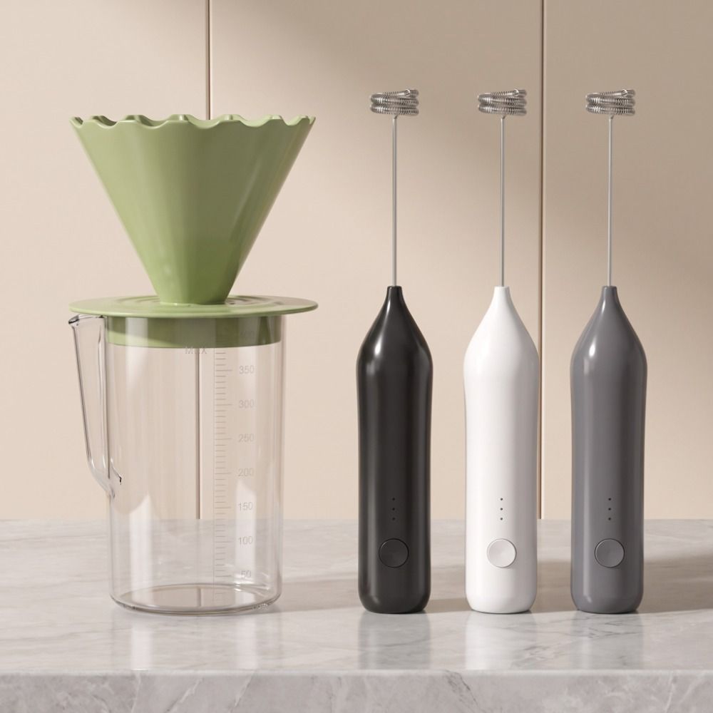 Portable Milk Frother Handheld Egg Beater Professional Wireless Cream Blender Coffee Lovers