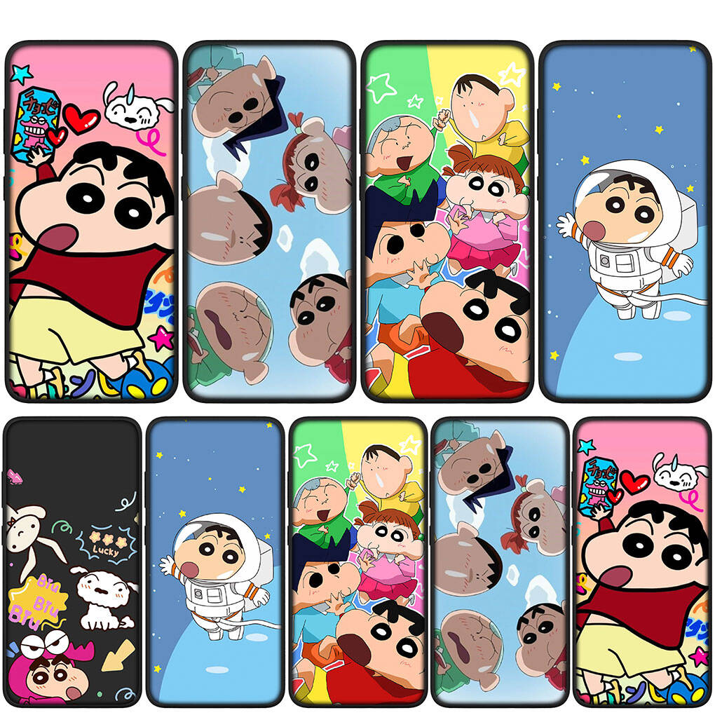 Чехол для iPhone 17 16 15 Xiaomi Poco Redmi Note 14 13 12 11 Pro Max 9 16e Samsung Galaxy S25 S24 S23 OPPO Huawei Crayon Shin Chan Shinchan Чехол для телефона