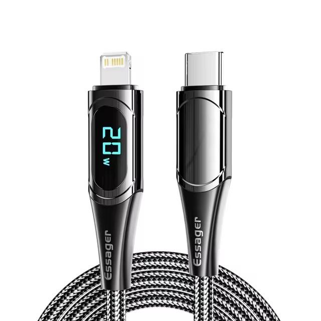 Essager Кабель USB C PD 20 Вт USB Type C зарядный кабель для iPhone 14 13 12 11 XR Pro Max 3A кабель для быстрой зарядки Type C проводной шнур
