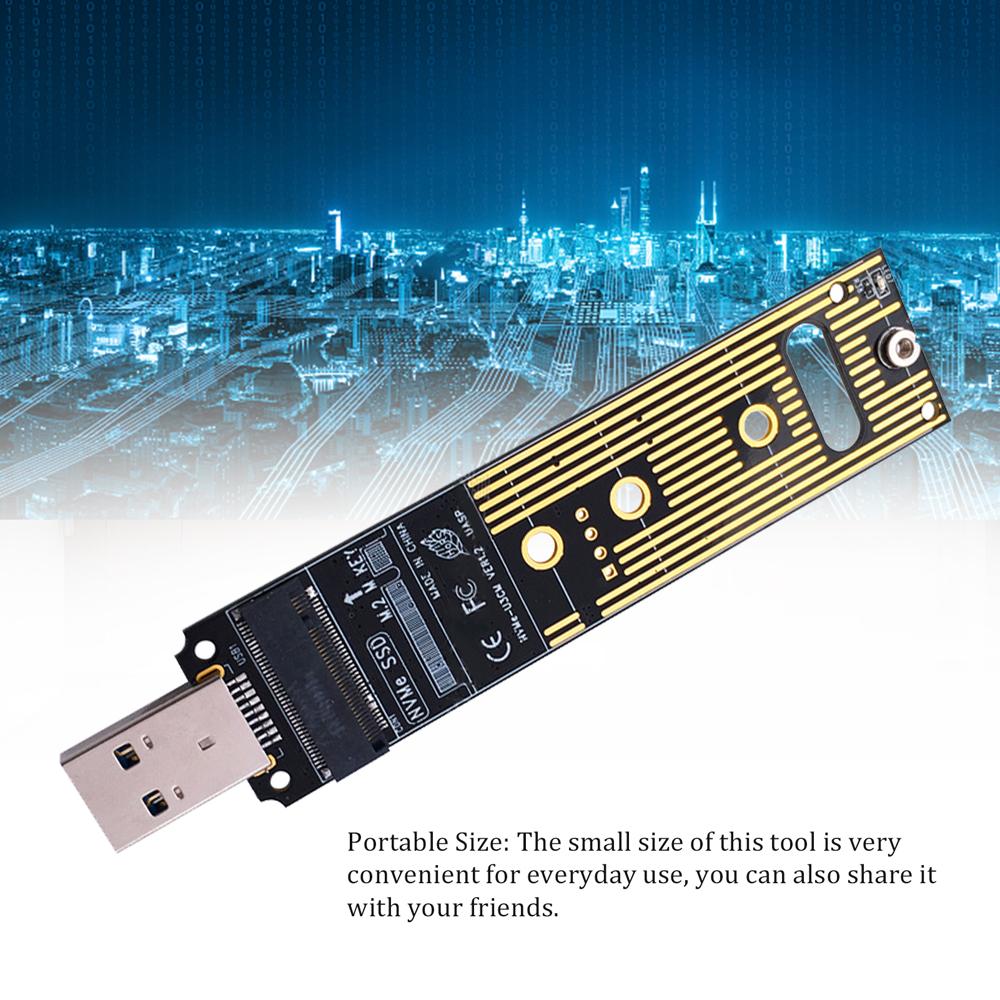 Портативные адаптеры M.2 SSD NVME — USB 3.1 типа A. Драйвер не требуется. Подключи и работай.