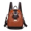 Vintage Backpack For Women High Quality PU Leather School Bag Large Capacity Travel Rucksack