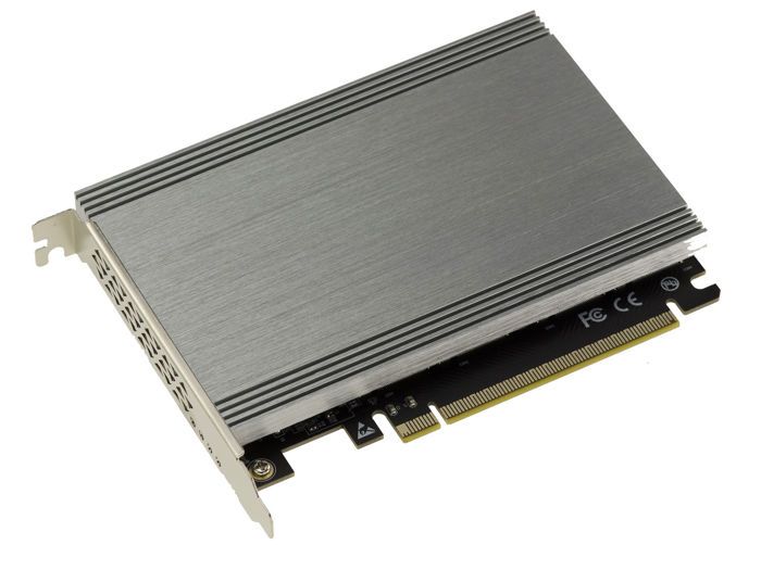 Carte contrôleur M2 PCIe 3.0 x16 pour 4 SSD M.2 NVMe M Key avec radiateur aluminium