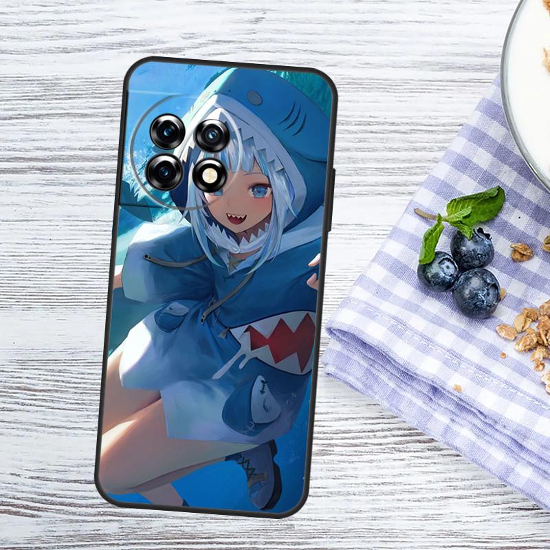 Anime Hololive Gawr Gura Case For OnePlus Nord 5 CE 3 4 Lite N20 N30 OnePlus 15 13 10 11 12 13T 13R 12R 10R 15R Cover