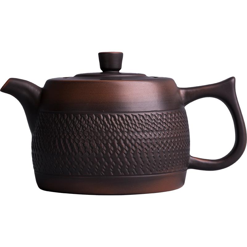 Фиолетовый керамический горшок Керамический чайник для кунг-фу Чайник ручной работы Маленький чайник Чайник