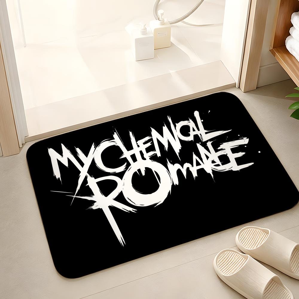 Коврик для пола Rock Band My Chemical Romance, мягкий фланелевый, нескользящий коврик для двери в гостиную