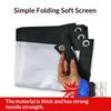 Compact Portable Anti-Light Projector Screen Flexible Use 60/72/84/100/120 Inches for Travel