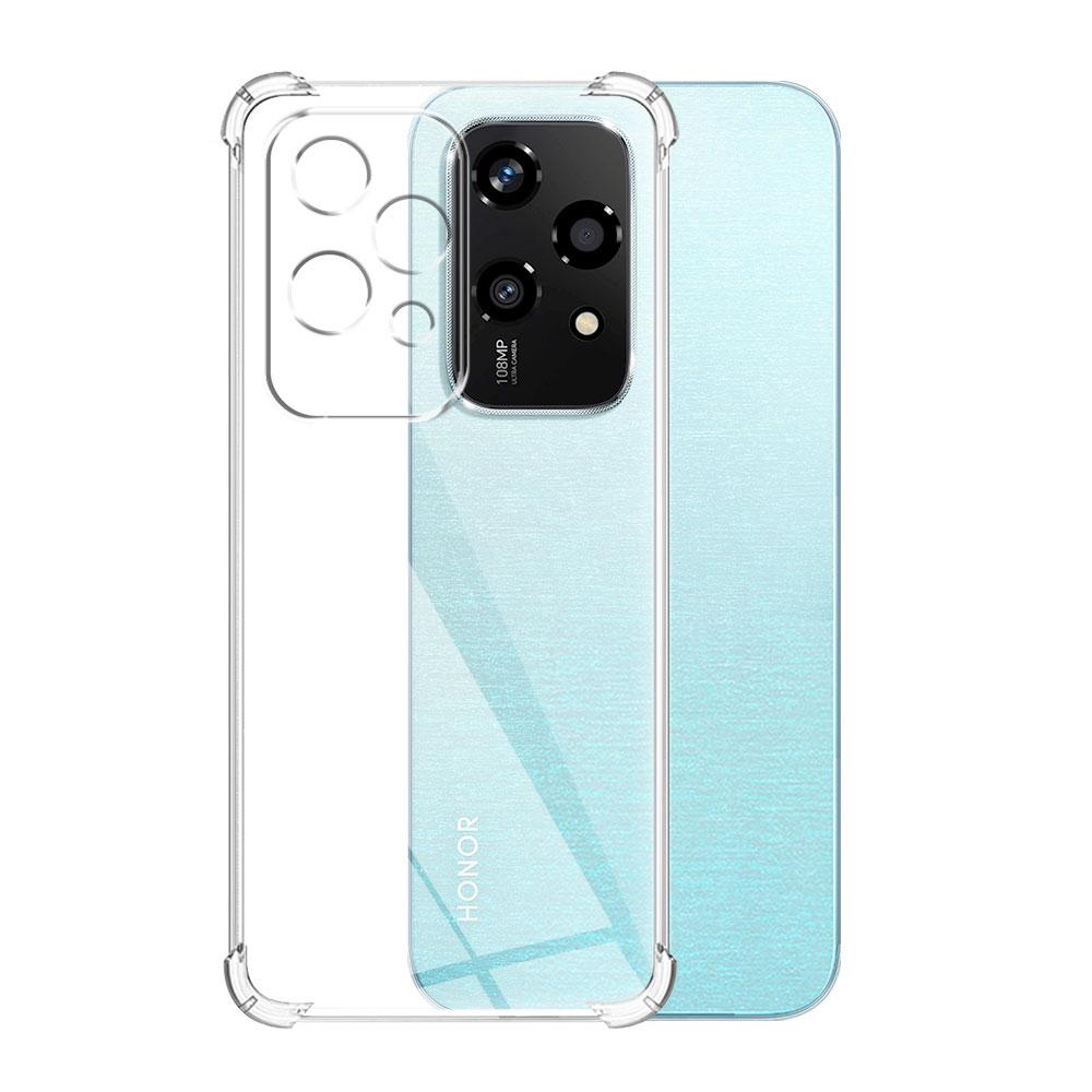 Для Honor 200 Lite Чехол Прозрачный Противоударный Силиконовый Мягкий Чехол для Телефона на Huawei Honor 200 Lite Прозрачная Задняя Крышка Защитный Чехол