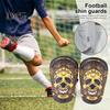 1 пара футбольных щитков для малышей, детей, молодежи, взрослых, утолщенные пенопластовые накладки на голени, уникальные защитные щитки с рисунком черепа, тренировочное пособие для футбола