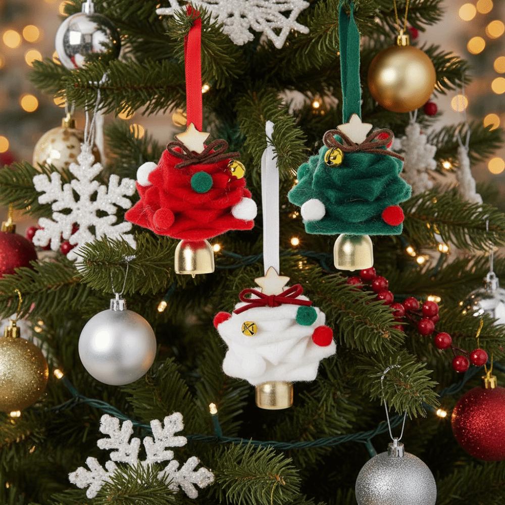 Creative Christmas Bell Pendant Crisp Sound Christmas Jingle Bells Xmas New Year Decorative