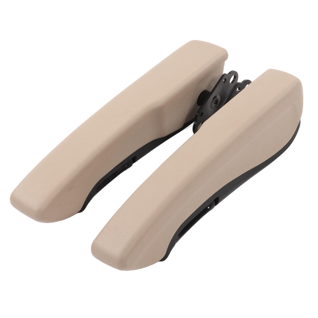 Pair Car Armrest Left Right 0‑120 Degree Adjustable Interior Beige Universal for RV Trucks