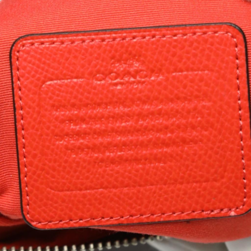 Coach Кросс-боди холщовая Signature F35940 Сумка на плечо кожаная Коричневая Б/у