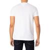 Tommy Hilfiger Pour des hommes T-shirt Core Stretch extra-fin, blanc