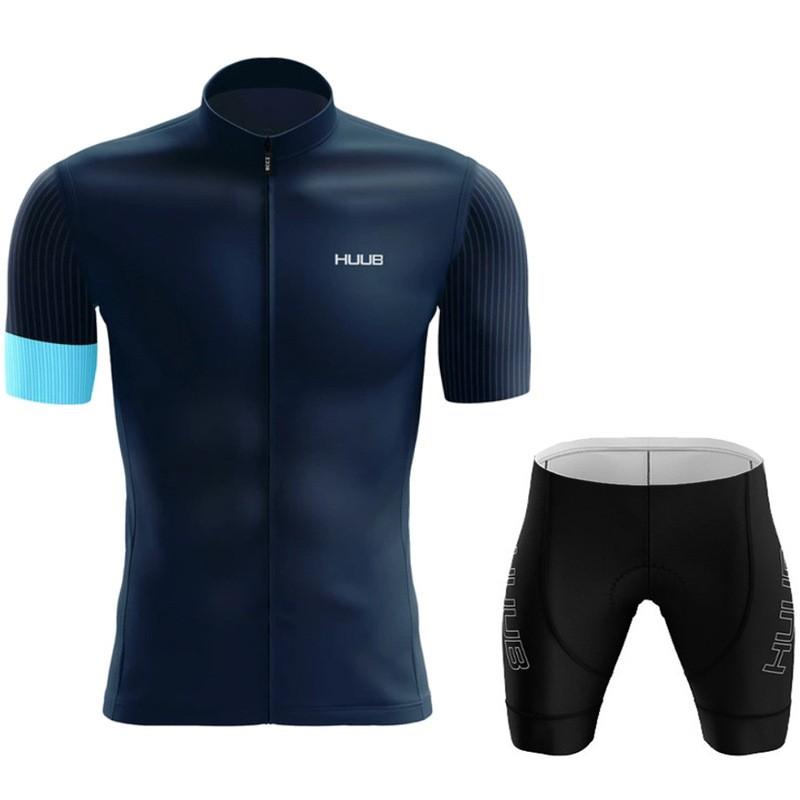 HUUB Mens Cycling Jersey Set Short Sleeve Breathable Quick Dry Mountain Road Bike Apparel